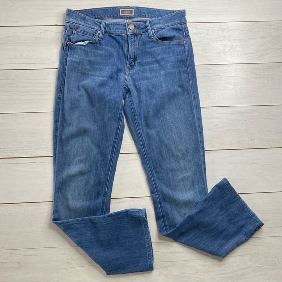 Mother Denim The Runaway Jeans  Tea For Two Sz 26 Mid Low Rise Kick Flare - Picture 10 of 14